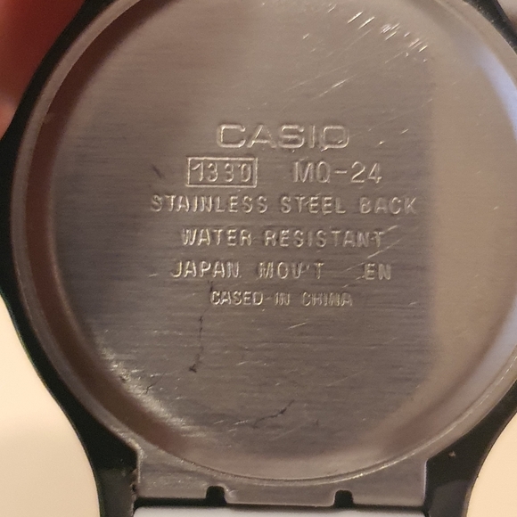 Vintage Casio MQ24 Black/Grey Men's Watch NWOT - Picture 3 of 3